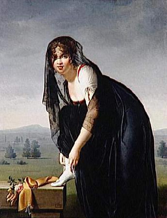 Marie-Denise Villers Une etude de femme d'apres nature dit aussi Portrait de Madame Soustras oil painting image
